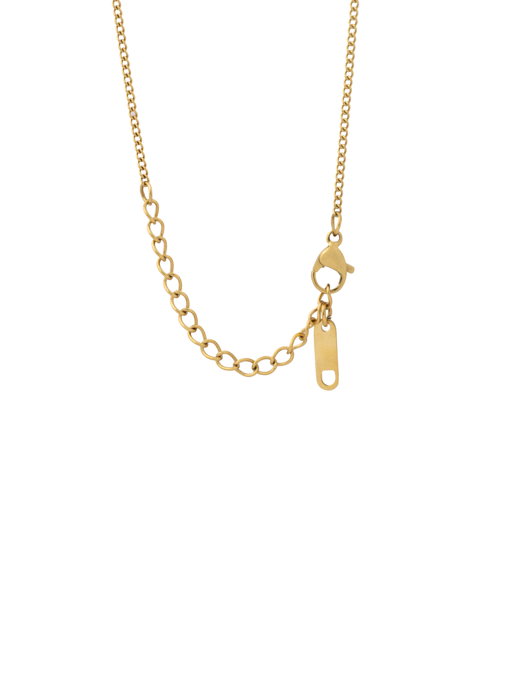 Collar Mini Eslabones Con Dije Zirconia