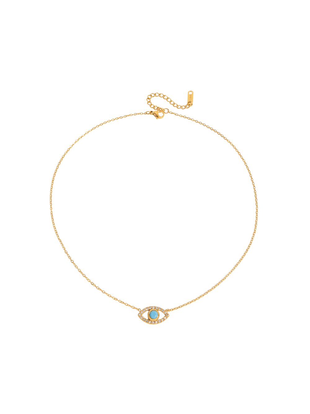 Collar Con Ojo Azul