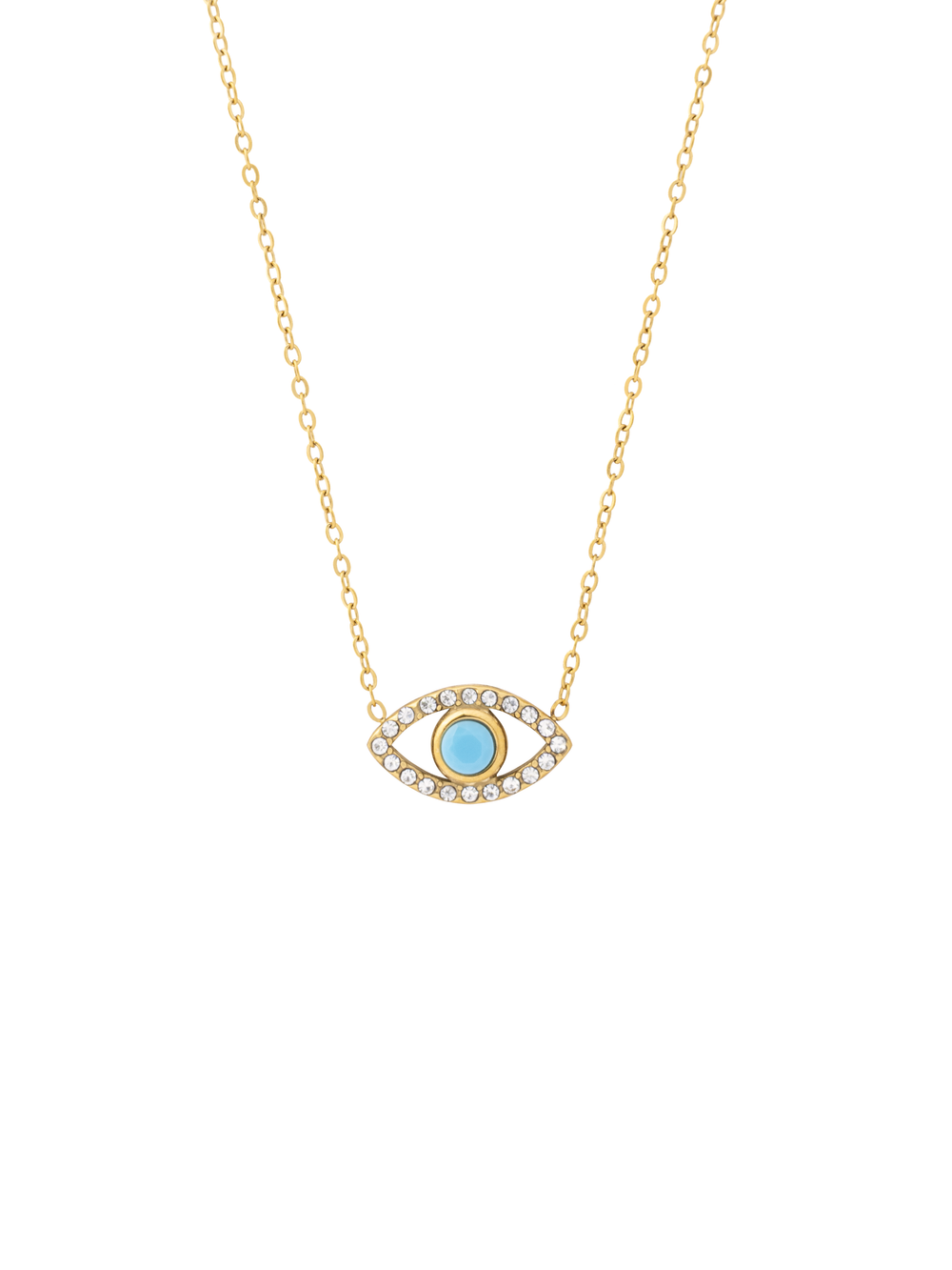 Collar Con Ojo Azul