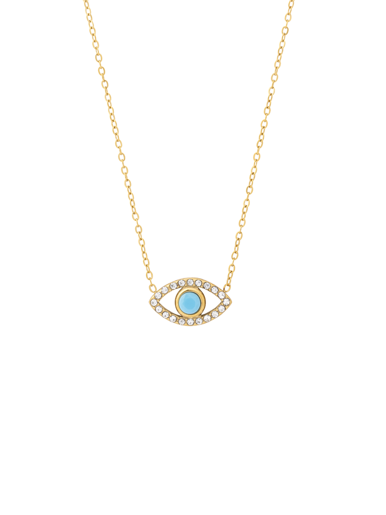 Collar Con Ojo Azul
