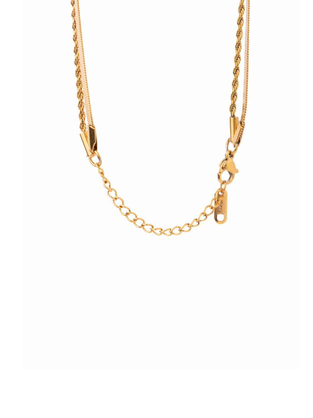 Collar Doble Planchado y Trenzado