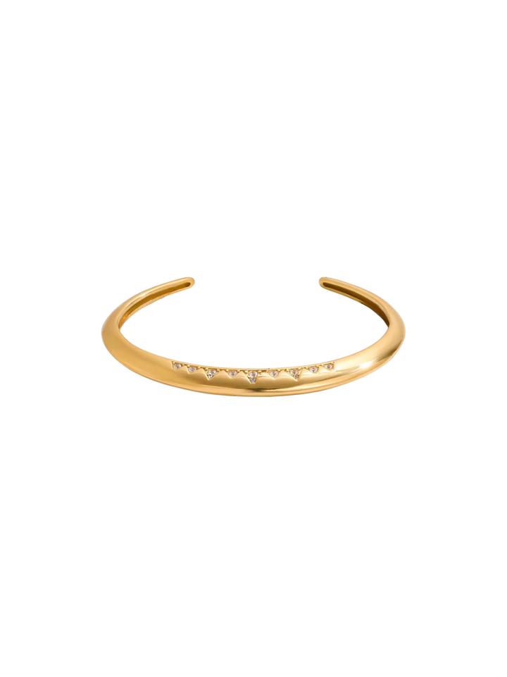 Brazalete Abierto Con Zirconias