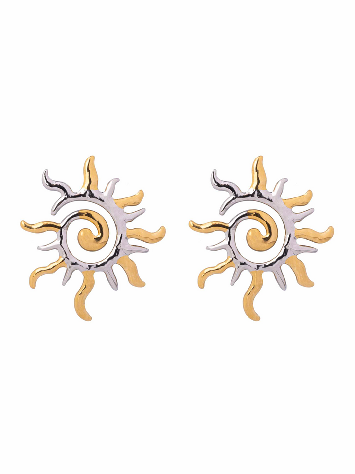 Par Arete Sol Chunky Combinado