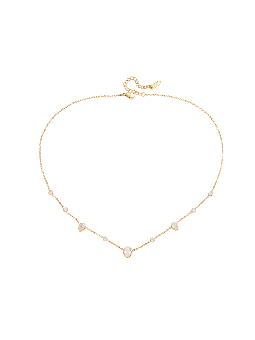 Collar Gotas y Zirconias