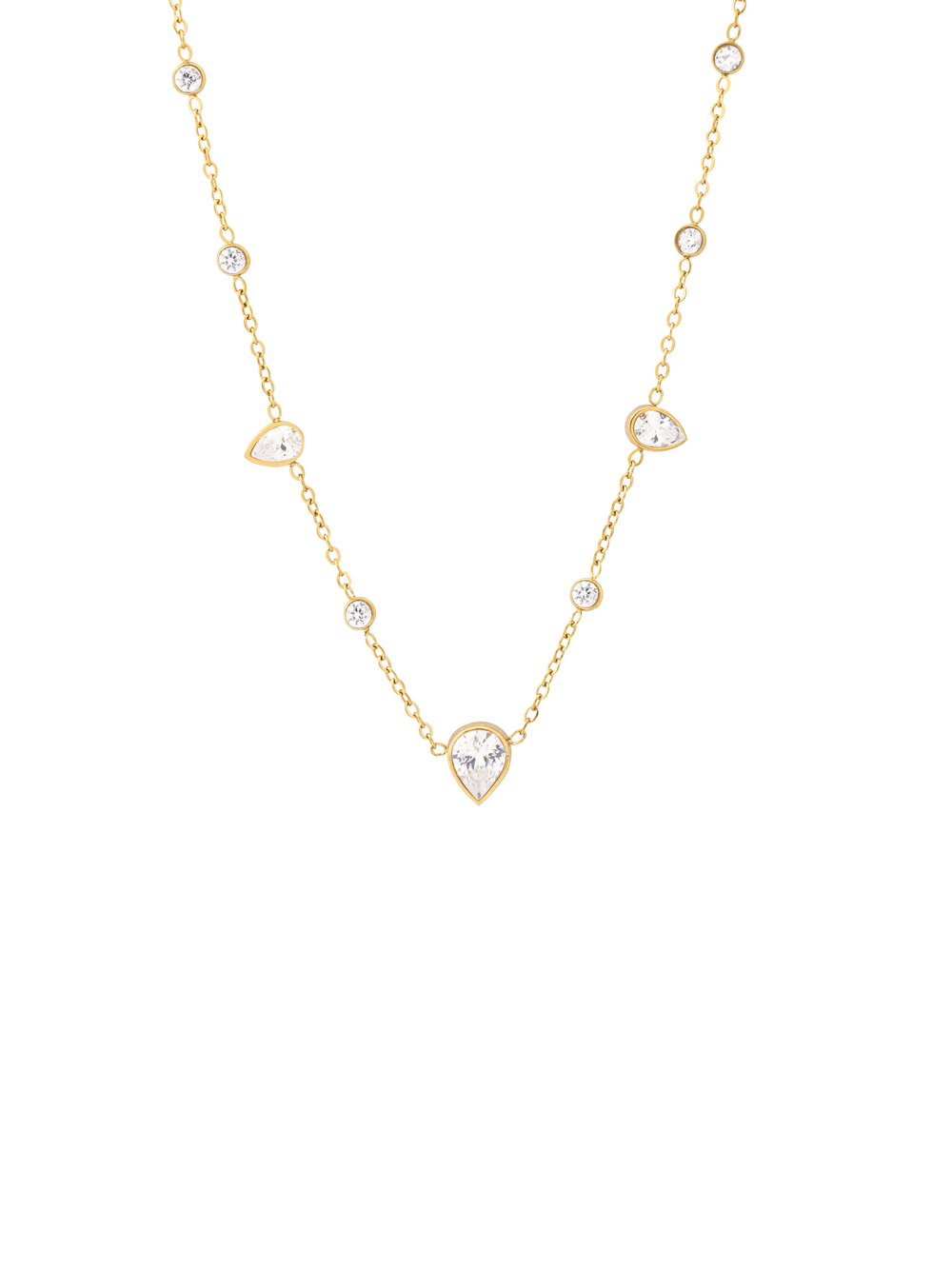 Collar Gotas y Zirconias