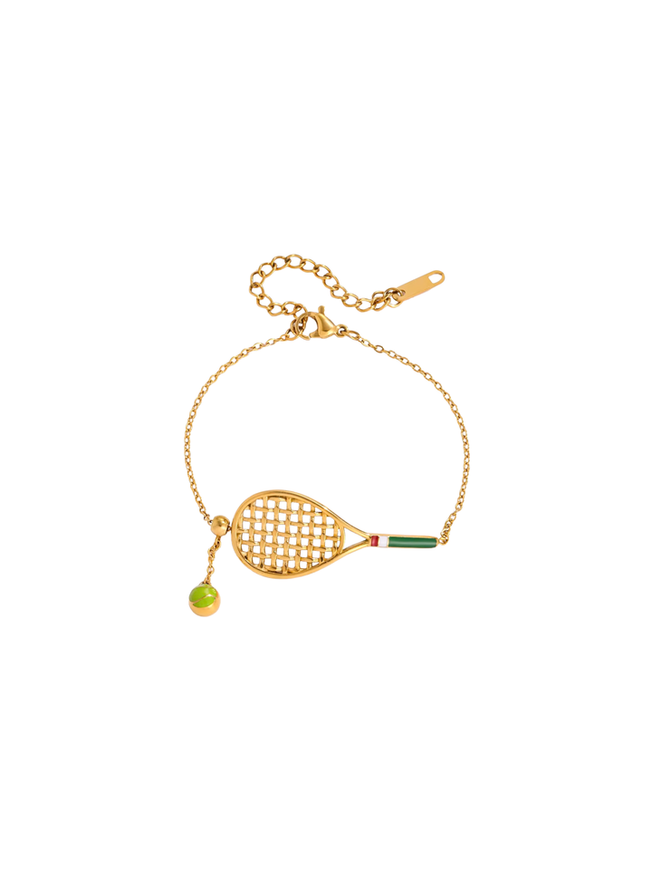 Pulsera Con Raqueta Tenis Verde