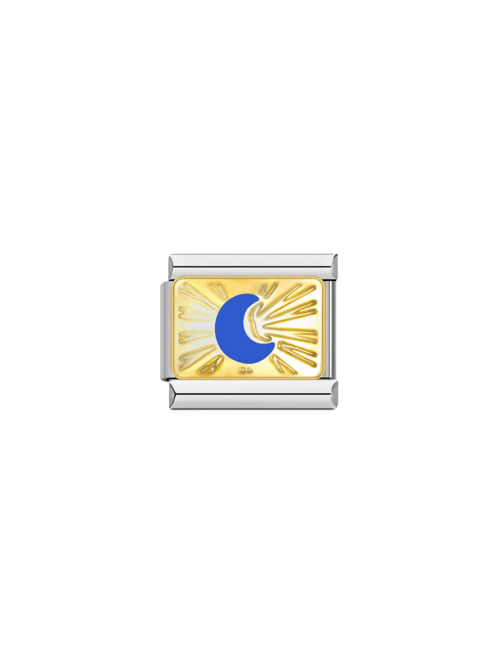 Charm Luna Azul Fondo Dorado