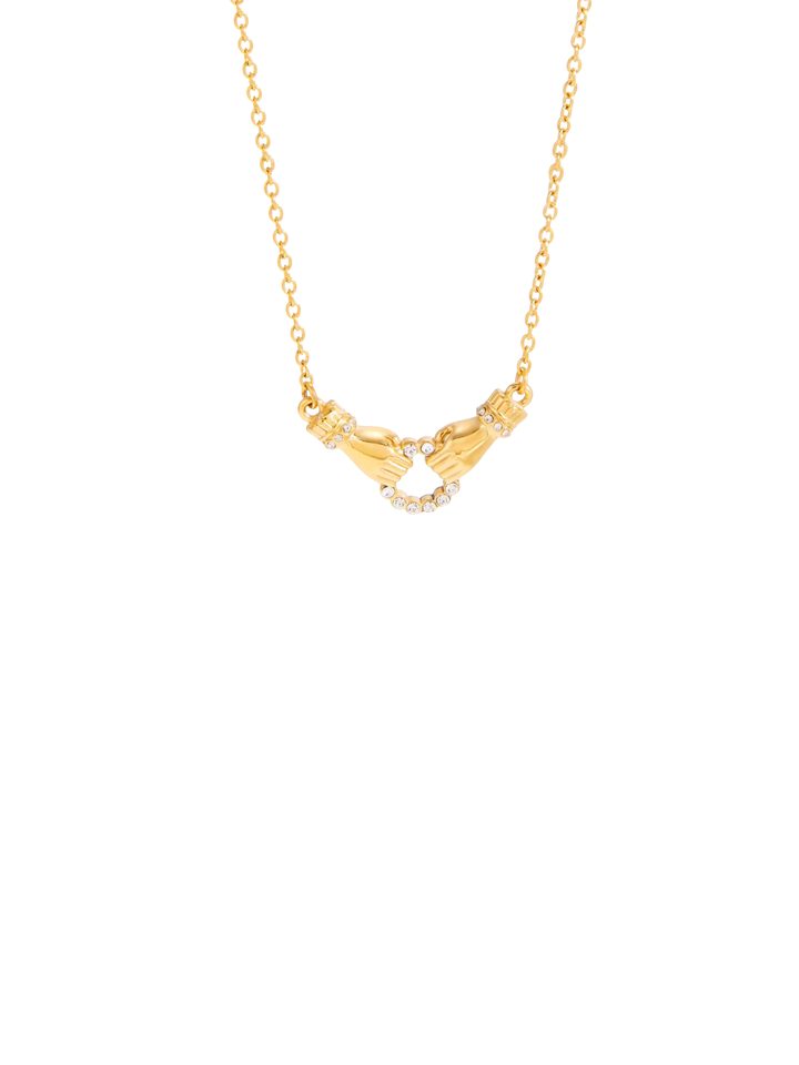 Collar Con Dije Manos Zirconias