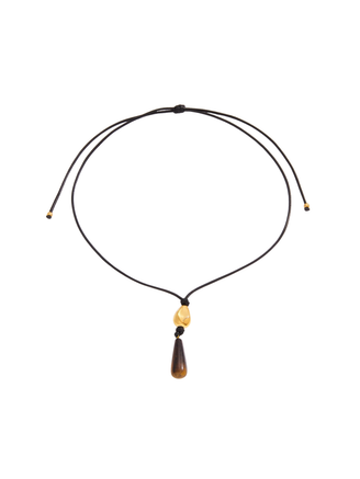 Collar Cordon Con Colgante Dorado