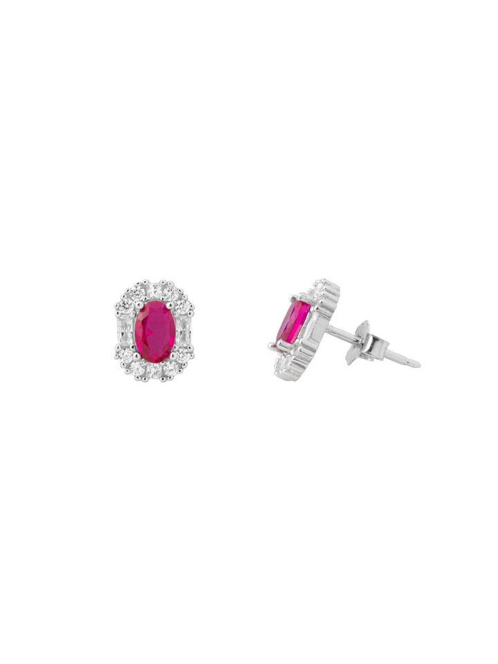 Par Arete Ovalado Zirconias