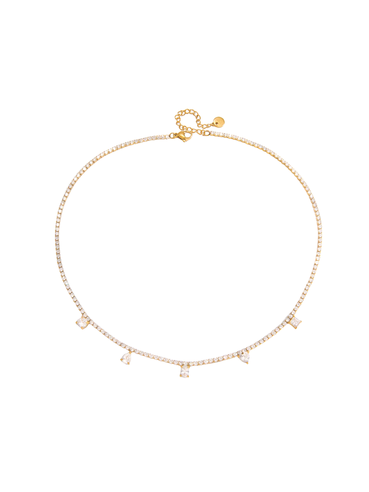 Collar Tennis Zirconias Con Figuras