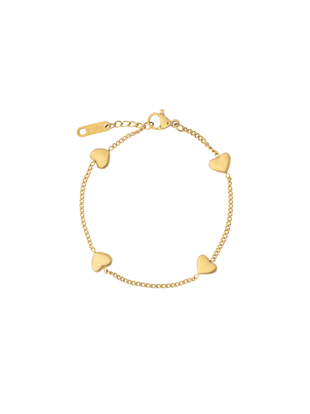 Pulsera Con Corazones
