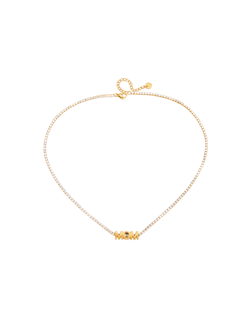 Collar Con Zirconias MOM