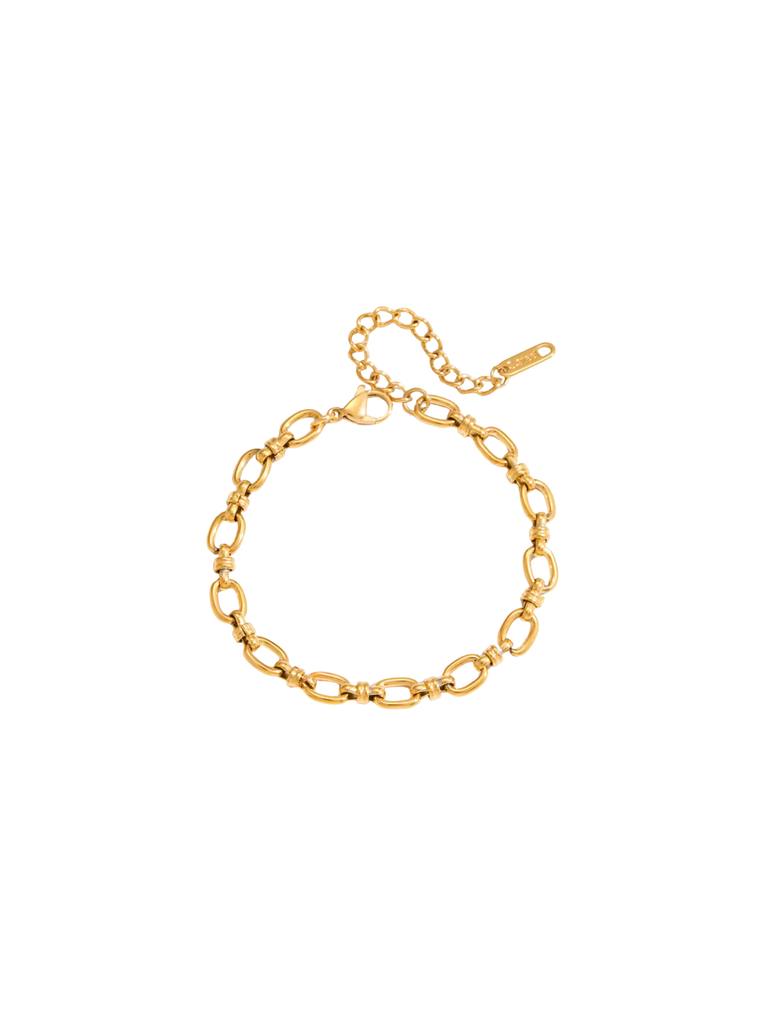 Pulsera Eslabones Ovalados Con Nudo