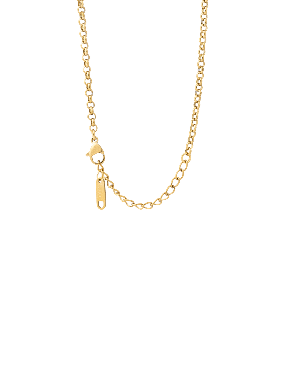 Collar Con Circulo Dije Love, Trebol y Moneda