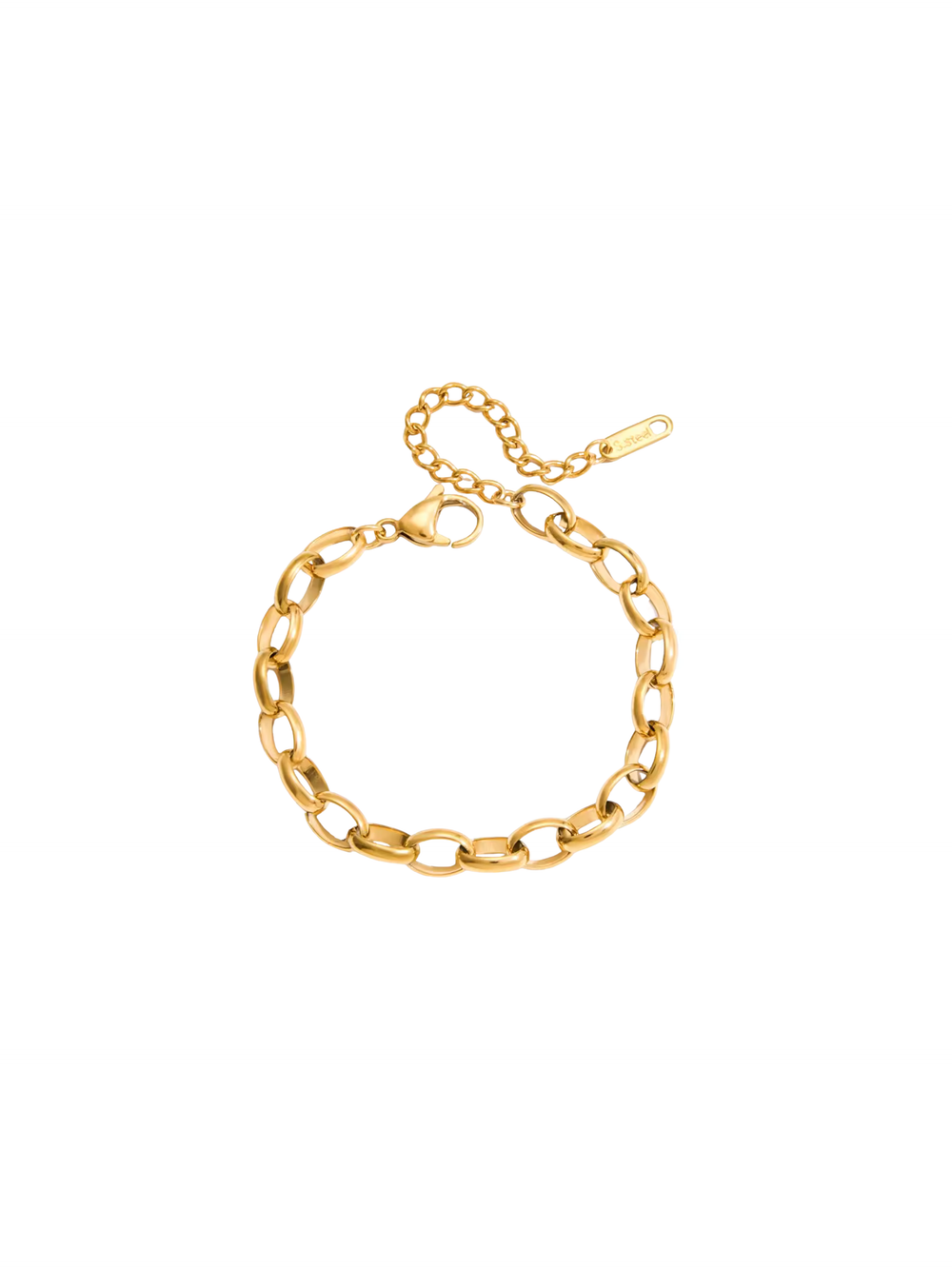 Pulsera Eslabones Ovalados 7 mm