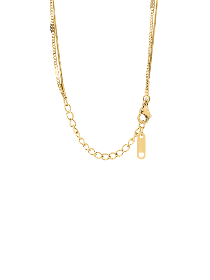 Collar Doble Con Dije Gota