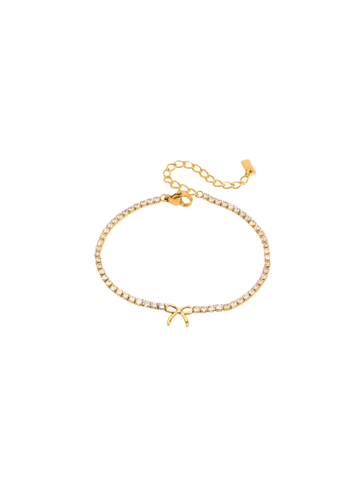 Pulsera Zirconias Con Moño