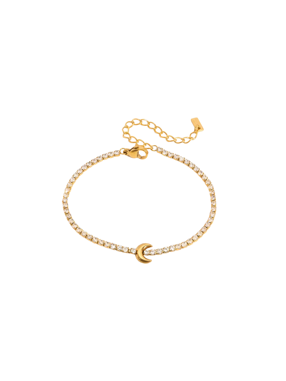 Pulsera Zirconias Con Luna