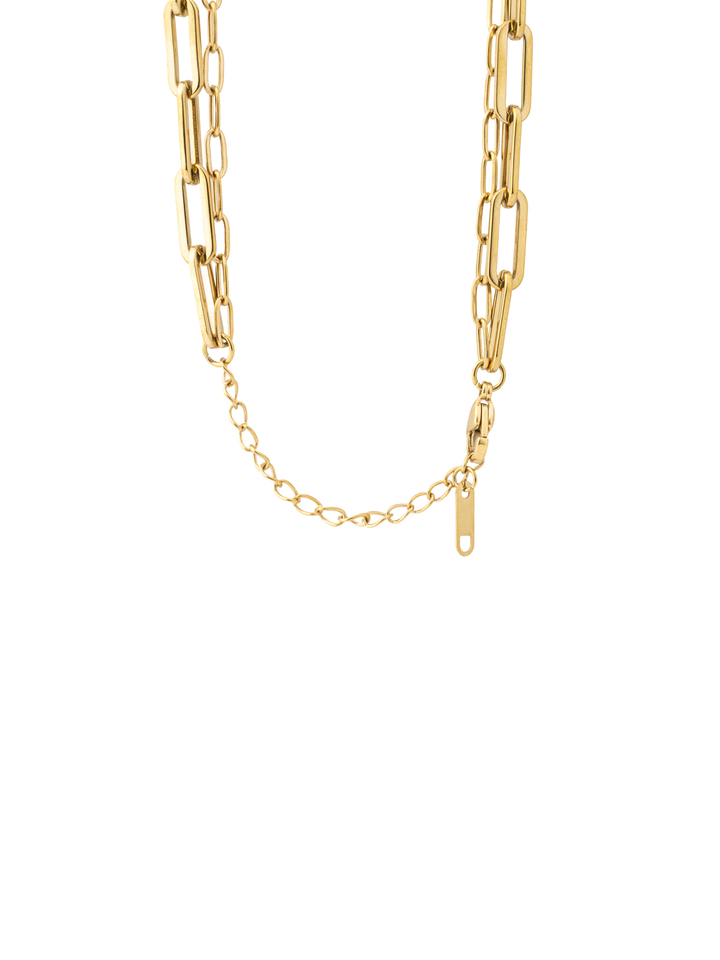 Collar Doble Eslabon Tipo Clip