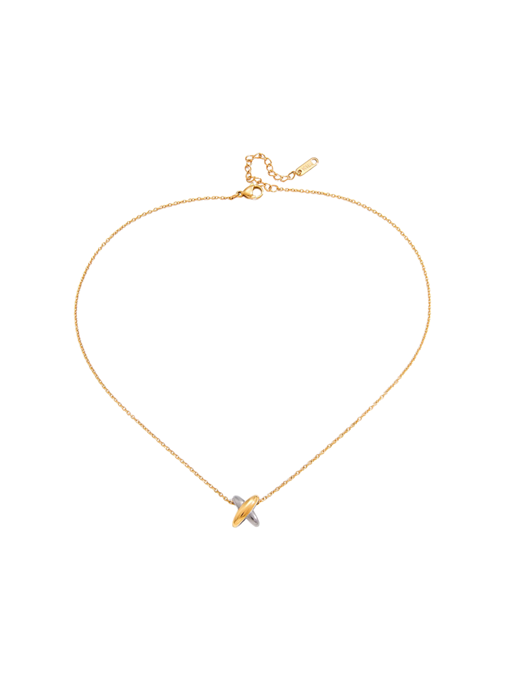 Collar Con Dije X Cruz Combinado