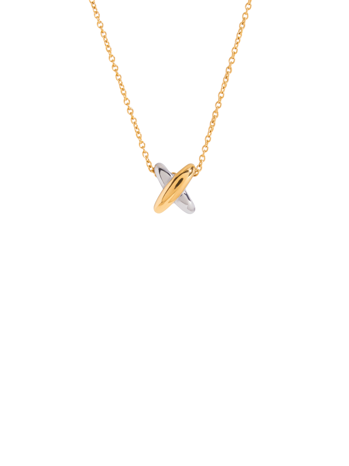 Collar Con Dije X Cruz Combinado