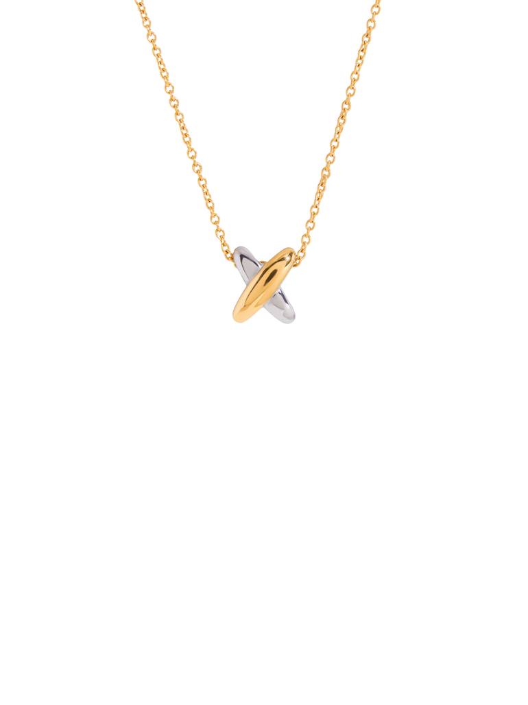 Collar Con Dije X Cruz Combinado