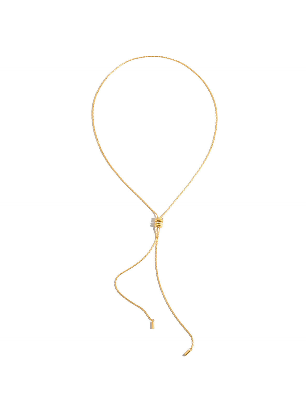 Collar Corbatin Ajustable Con Doble Dije Deslizable
