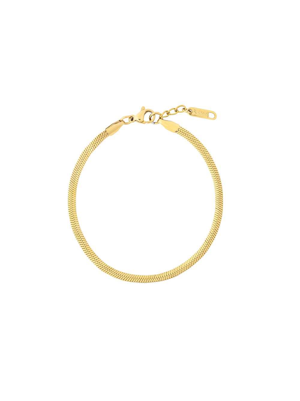 Pulsera Dorada Planchada 3 mm