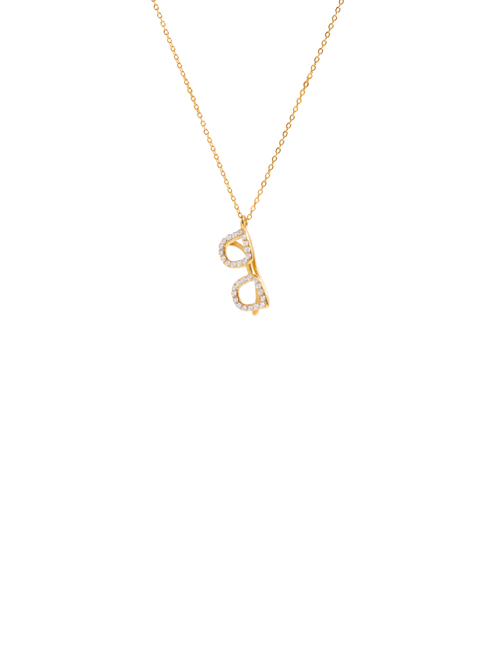 Collar Con Dije Lentes Zirconias