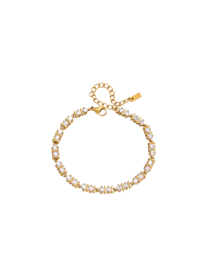 Pulsera Zirconias Entrelazadas