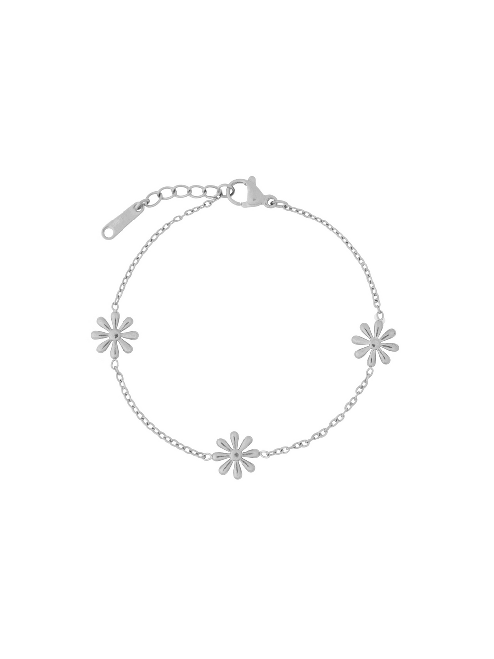 Pulsera Tres Flores Dorada