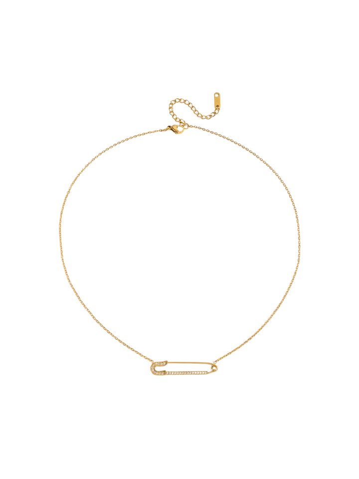 Collar Con Dije Clip Zirconias