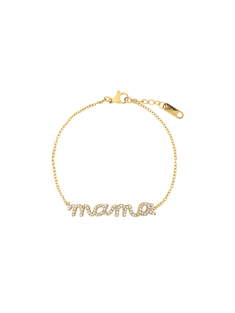 Pulsera Mama Cursiva Zirconias
