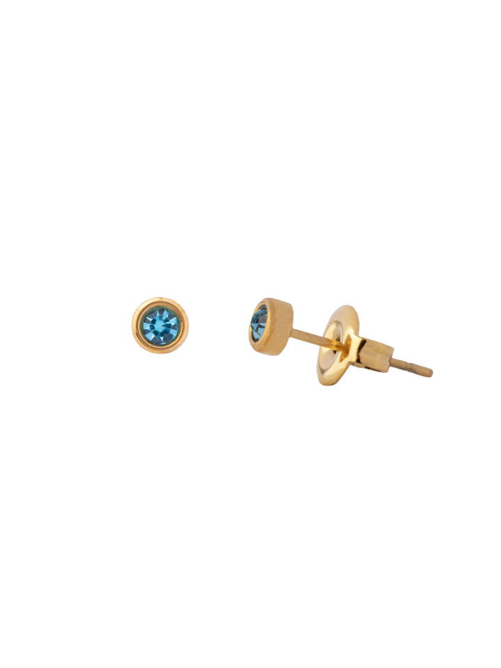 Par Arete Mini Piedra Turquesa