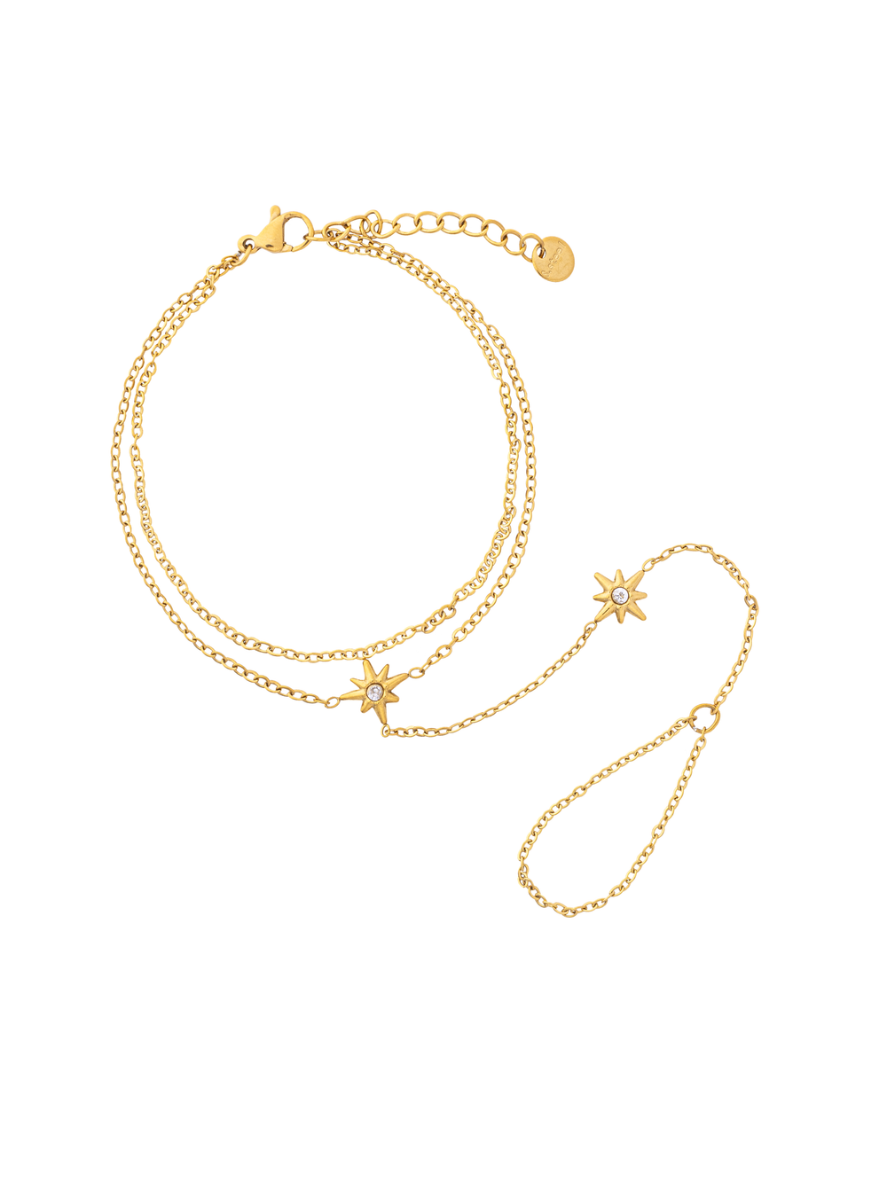 Pulsera Estrella Del Norte Con Anillo