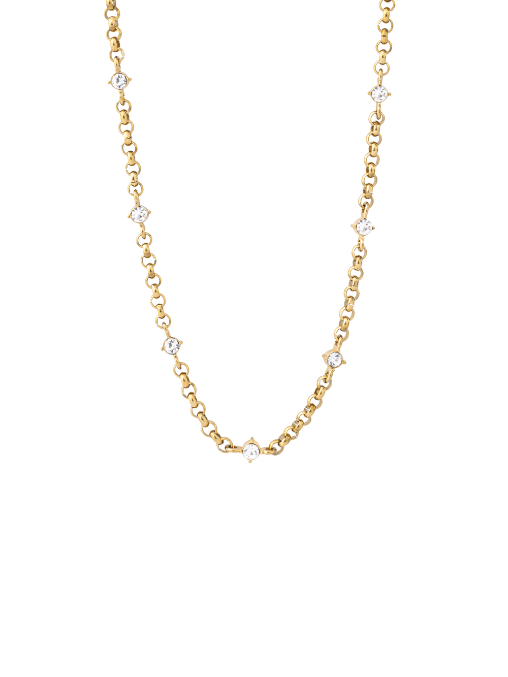 Collar Con Zirconias Intercaladas