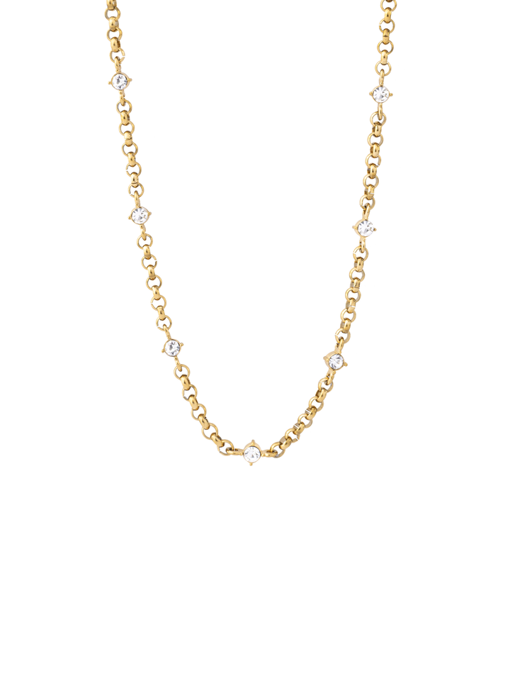 Collar Con Zirconias Intercaladas