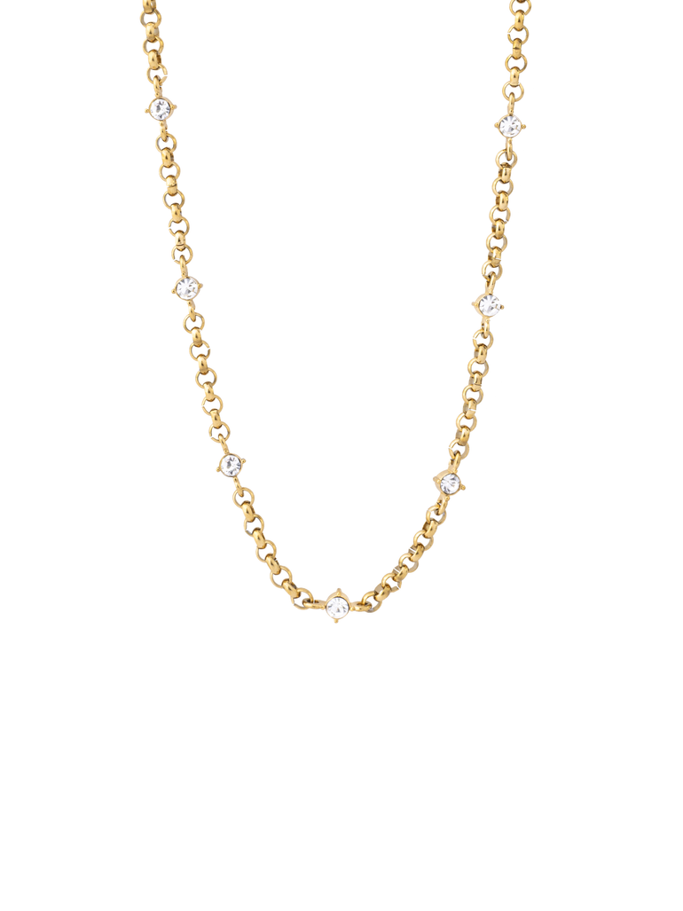 Collar Con Zirconias Intercaladas
