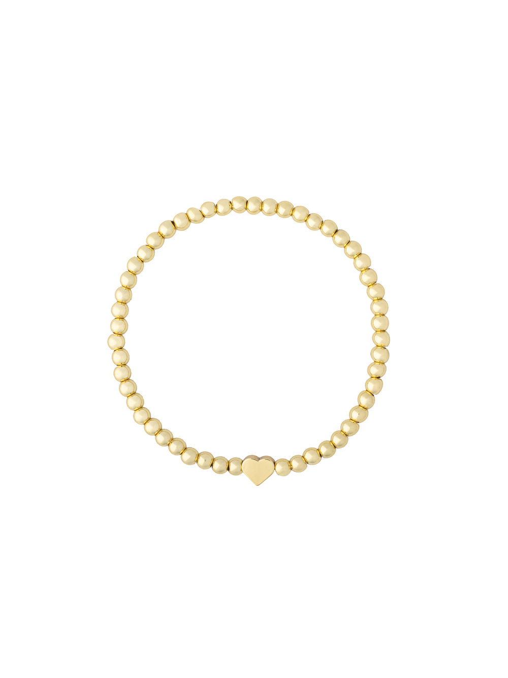 Pulsera Bolitas Con Corazon