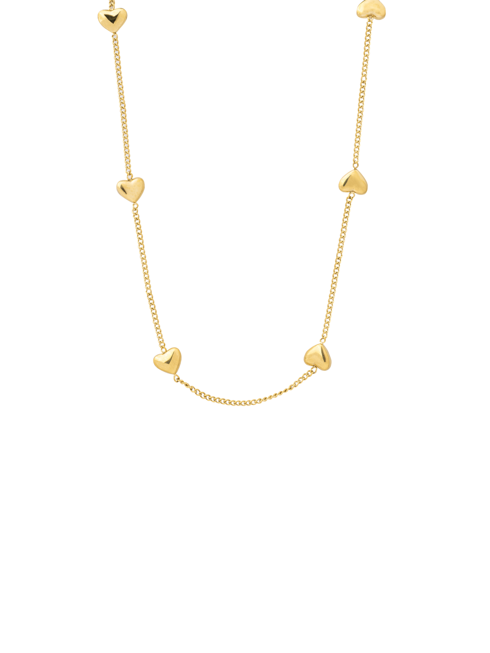 Choker Corazones Lisos