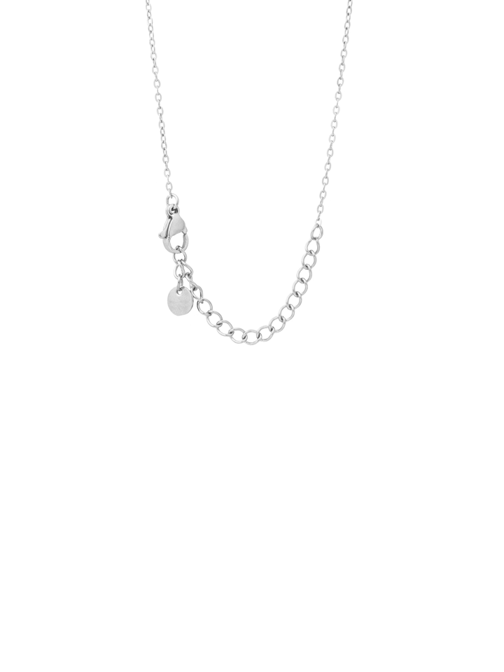 Collar Dije Contorno Corazon Zirconias
