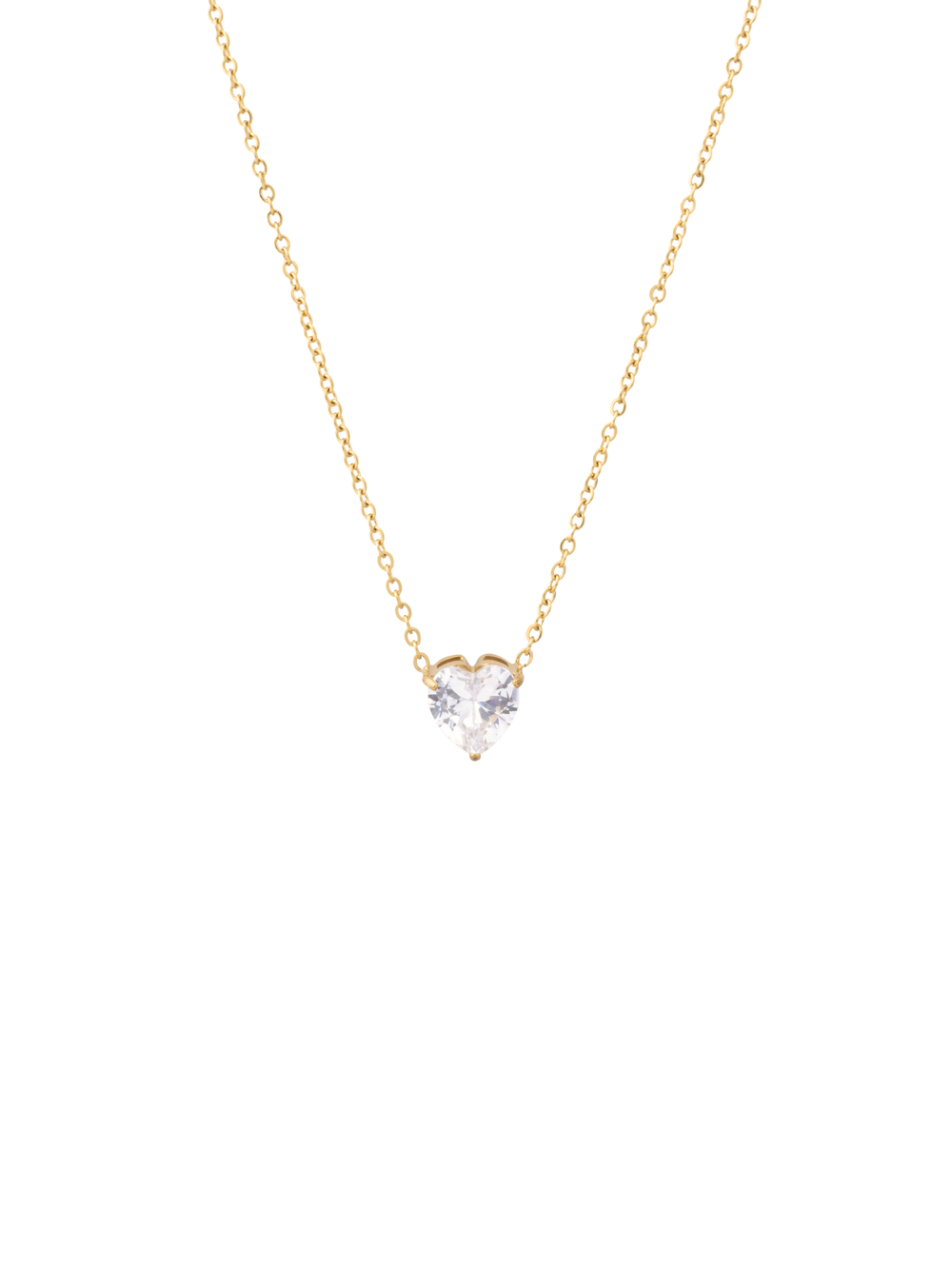 Collar Dije Corazon Zirconias