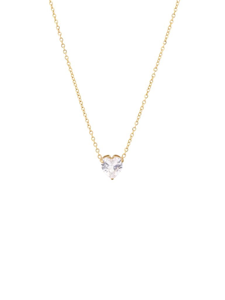 Collar Dije Corazon Zirconias