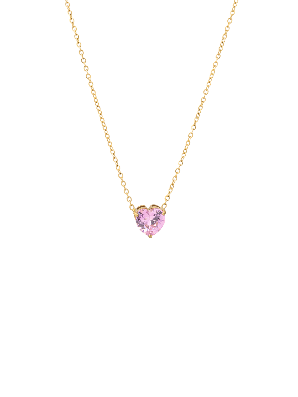 Collar Dije Corazon Zirconias