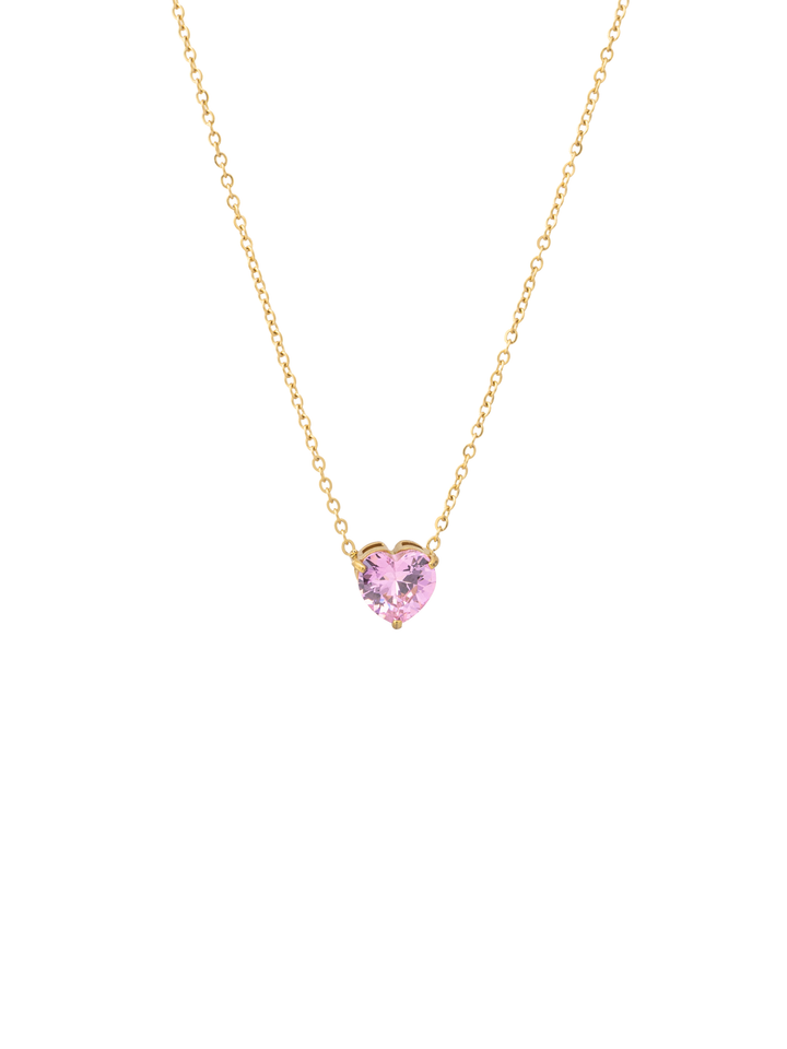 Collar Dije Corazon Zirconias