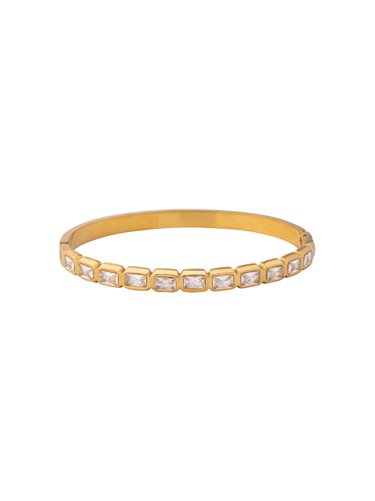 Brazalete Zirconias Rectangulares