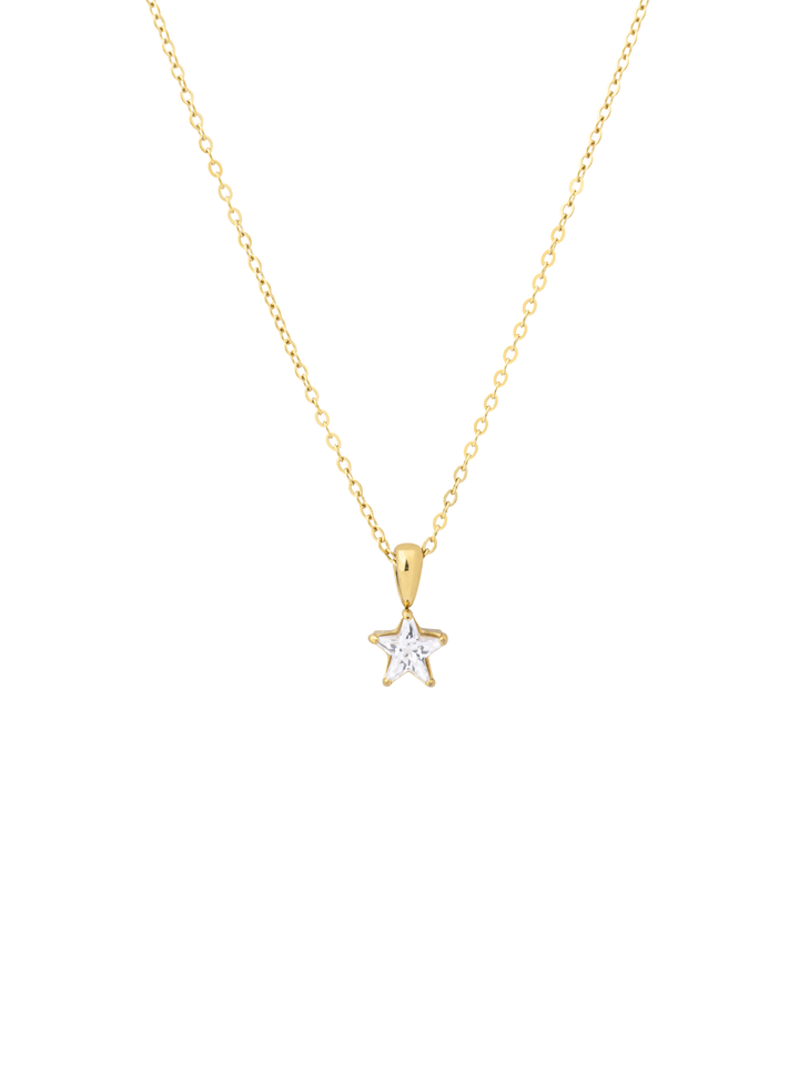 Collar Dije Estrella Con Zirconia