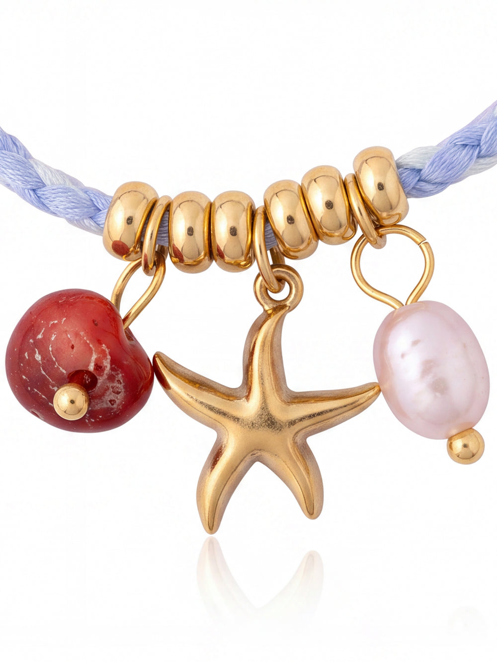 Pulsera Hilo Colores Con Dijes Marinos