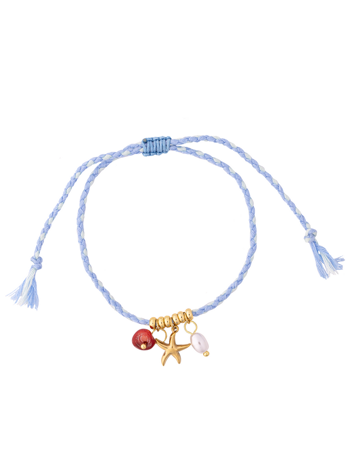 Pulsera Hilo Colores Con Dijes Marinos